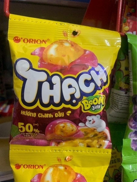 THẠCH DẺO BOOM HƯƠNG CHANH DÂY 24G