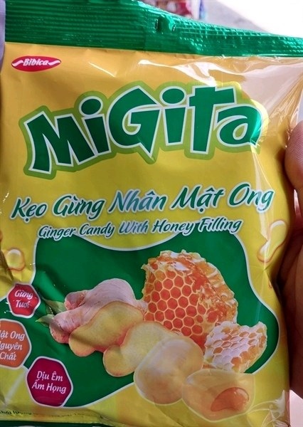 Kẹo gừng nhân mật ong