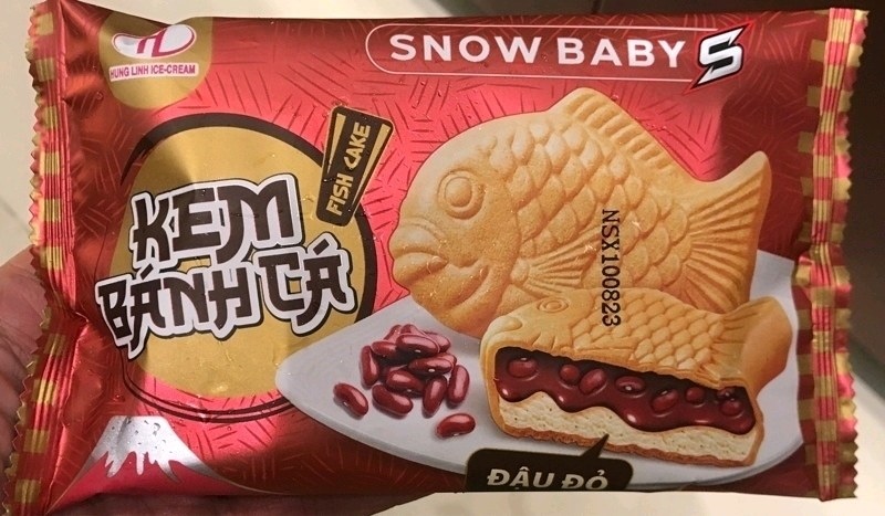 Kem cá vị đậu đỏ