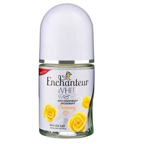 LĂN KHỬ MÙI ENCHANTEUR WHITE ANTI PERSPIRANT DEODORANT CHARMING 24H 25ML TRẮNG DA