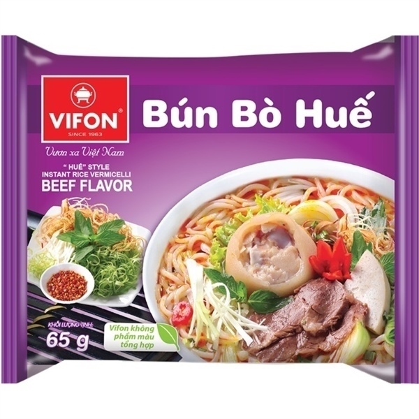 BÚN BÒ HUẾ VIFON 65G HUE BEEF NOODLE SOUP VIFON 65G