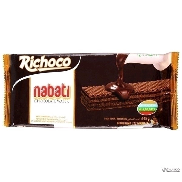 BÁNH KEM XỐP NABATI CHOCOLATE CREAM WAFER 130GR