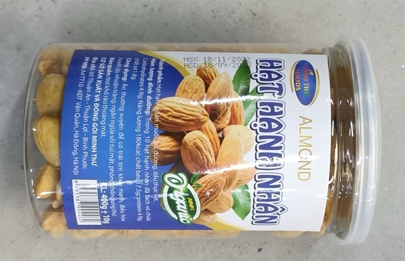 hạt hạnh nhân tách vỏ 400g