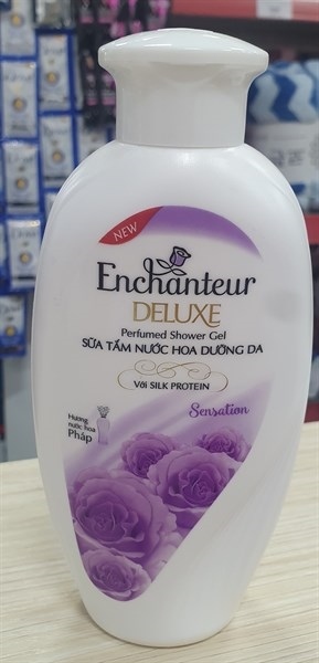 WIPRO ENCHANTEUR DELUXE SỮA TẮM HƯƠNG NƯỚC HOA SENSATION TÍM CHAI 180G