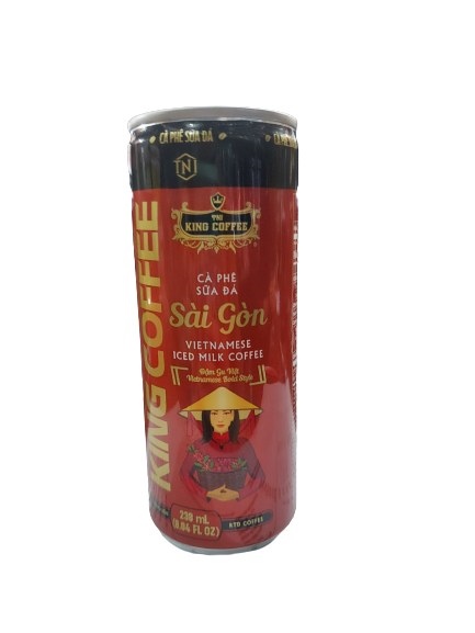 KING COFFEE CÀ PHÊ SỮA ĐÁ SÀI GÒN ĐẬM GU VIỆT 238ML MILK COFFEE