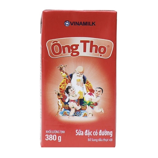Sữa Đặc Có Đường Ông Thọ Đỏ Hộp Giấy 380g