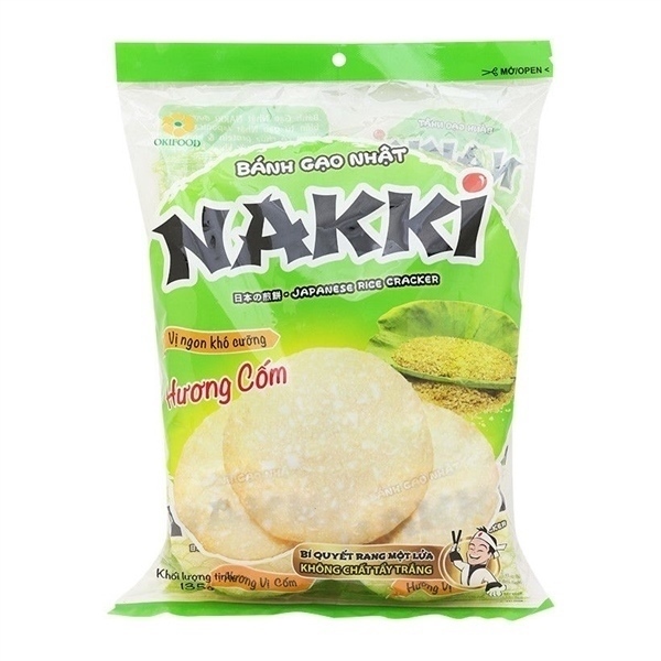 BÁNH GẠO NHẬT NAKKI HƯƠNG CỐM 135G