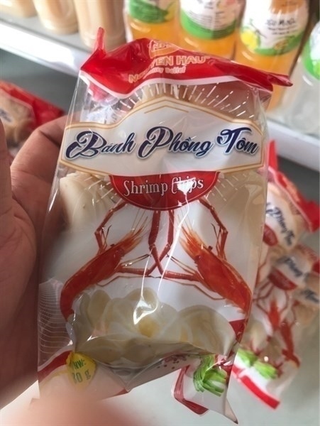 BÁNH PHỒNG TÔM GIA VỊ NGUYÊN HẬU 180G *01*
