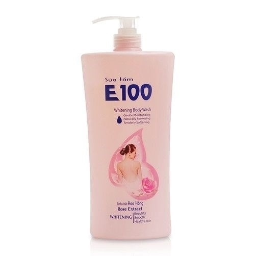 SỮA TẮM E100 WHITENING BODY WASH ROSE ESSENCE TINH CHẤT HOA HỒNG GIÚP TRẮNG DA 800 MLML