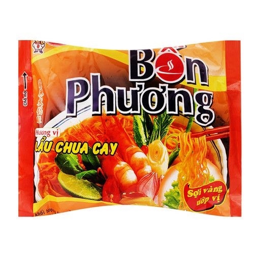 Mì hương vị lẩu chua cay Bốn Phương gói 70g