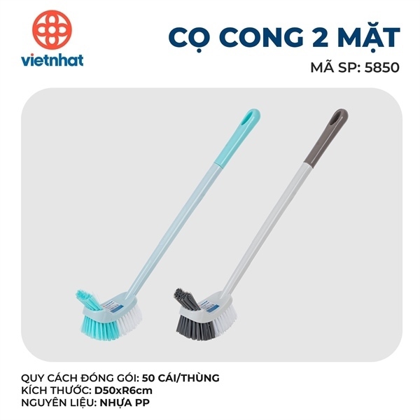 Cọ vệ sinh cong 2 đầu việt nhật 5850