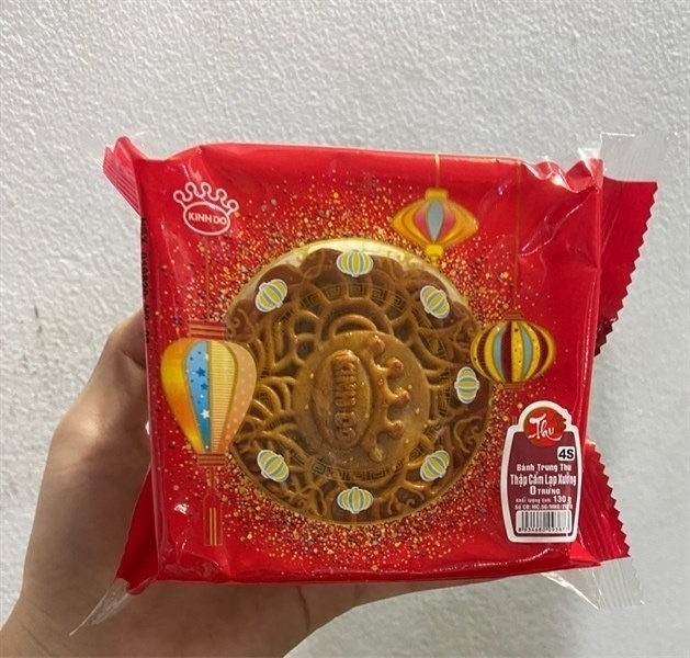 BÁNH TRUNG THU NƯỚNG THẬP CẨM LẠP XƯỞNG 0 TRỨNG KINH ĐÔ 130G 4S