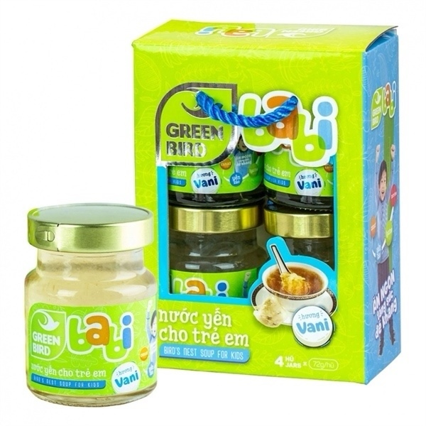 BABI NƯỚC YẾN TRẺ EM VỊ VANI 4*72G BABI CHILDREN'S BIRD'S NEST DRINK VANILLA FLAVOR 4*72G