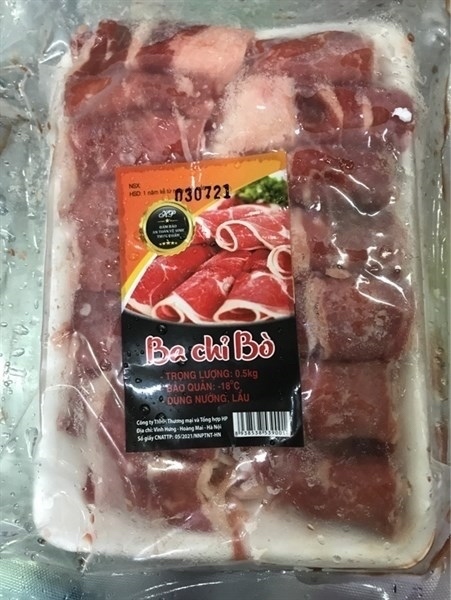 牛肉卷 BA CHỈ BÒ CP NHẬP KHẨU MỸ 500G