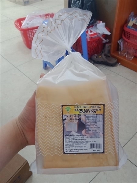 BÁNH SANDWICH HOKKAIDO VEGETARIAN BAKERY TÚI 250G
