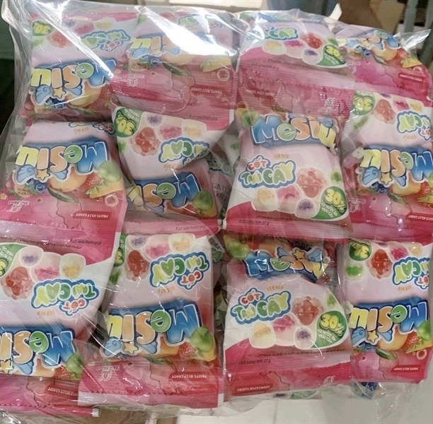 Kẹo dẻo dâu mesiu cốt trái cây 27g