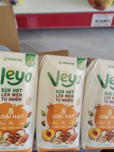 Sữa chua hạt Veyo vị đào