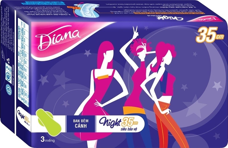 Băng vệ sinh Diana đêm có cánh
