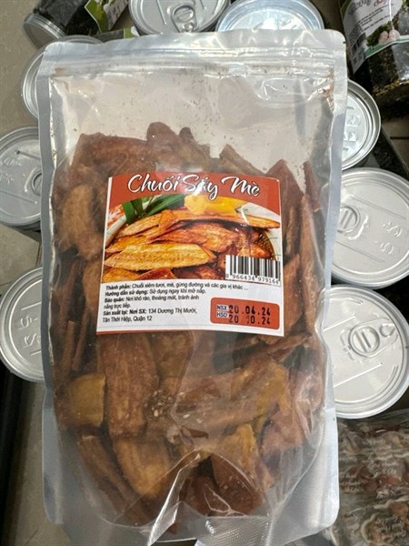 Chuối sấy mè
