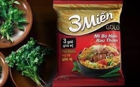 Mì 3 miền Gold hương vị bò hầm rau thơm gói 75g