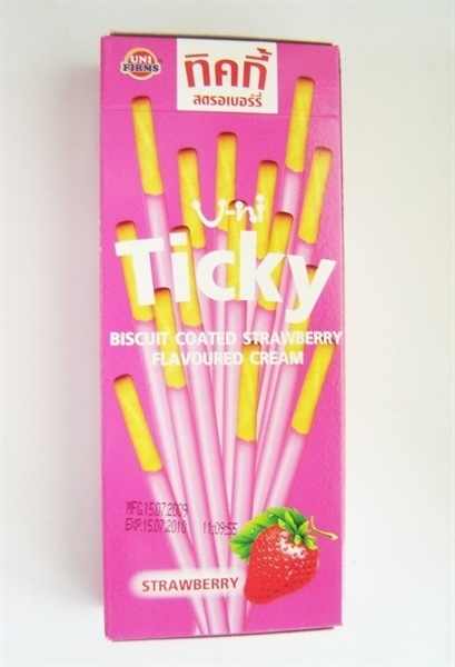 Bánh que Ticky dâu