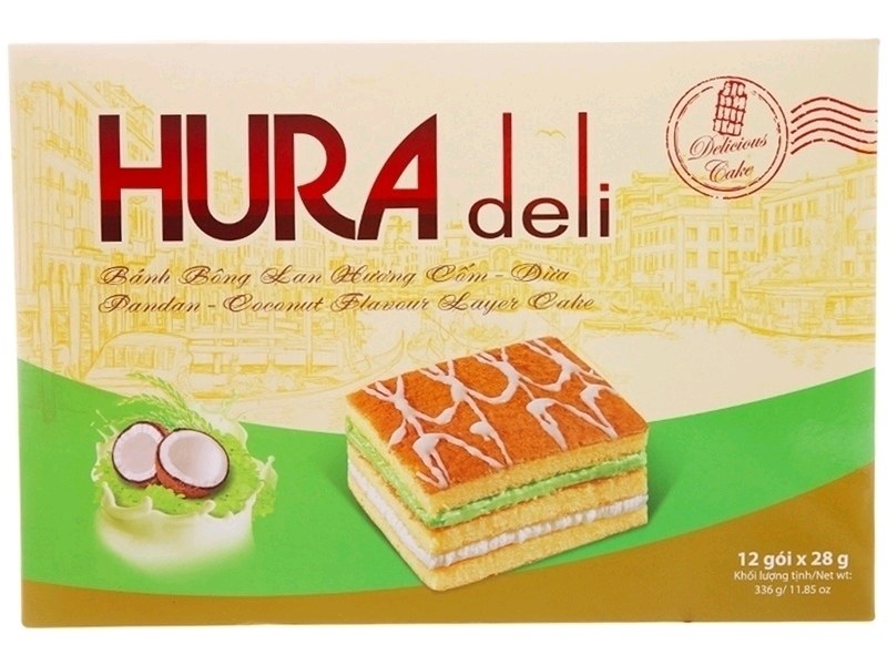 Bánh Hura Deli Hương cốm dừa Bibica