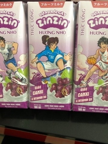 Sữa Zinzin dâu to
