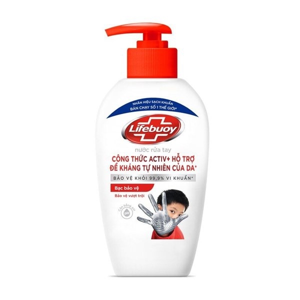 Nước Rửa Tay Lifebuoy Bảo Vệ Vượt Trội 10 180g