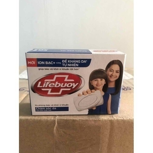 XÀ BÔNG CỤC LIFEBUOY MÀU XANH CHĂM SÓC DA LỐC 3 CỤC+J KHĂN녹색 LIFEBUOY