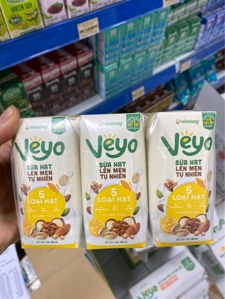 Sữa hạt lên men 5 hạt vị cam 180ml*10 lốc