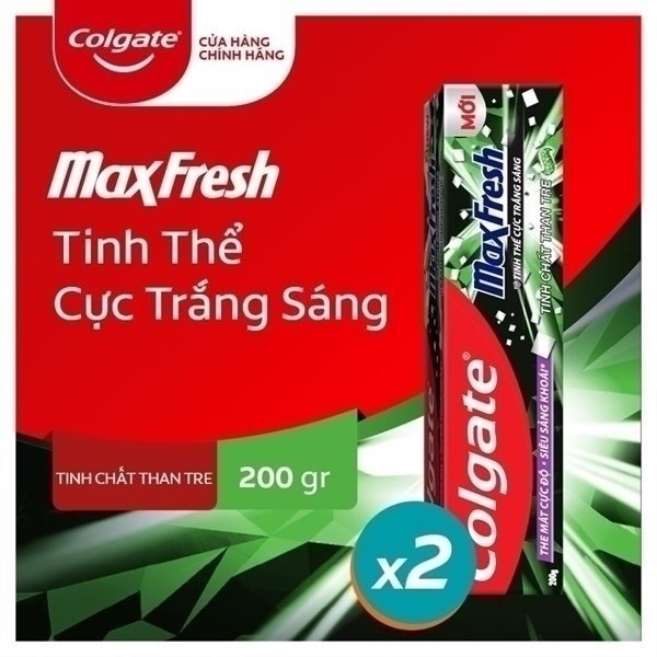 KEM ĐÁNH RĂNG COLGATE MAXFRESH VỚI TINH THỂ CỰC THE MÁT HƯƠNG BẠC HÀ HỘP 180 G