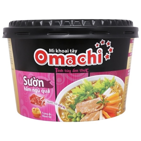 Mì khoai tây Omachi sườn hầm ngũ quả tô 92g