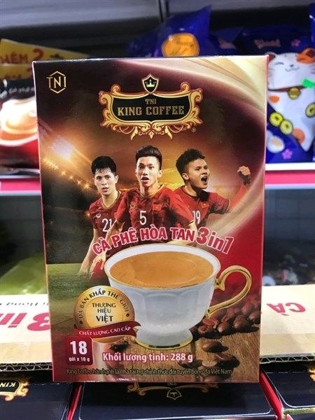 Cà Phê Hòa Tan Tni King Coffee 3in1 Hộp 288g