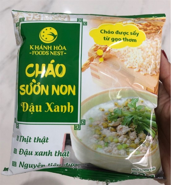 Cháo Khánh hoà nest sườn non đậu xanh 50g