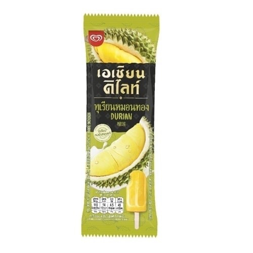 KEM WALL'S ASIAN DELIGHT SẦU RIÊNG 65ML WALL'S ASIAN DELIGHT DURIAN ICE CREAM 65ML