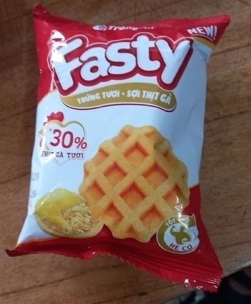 BÁNH FASTY TRỨNG TƯƠI SỢI GÀ VỊ TÔM HÙM NƯỚNG BBQ 156G