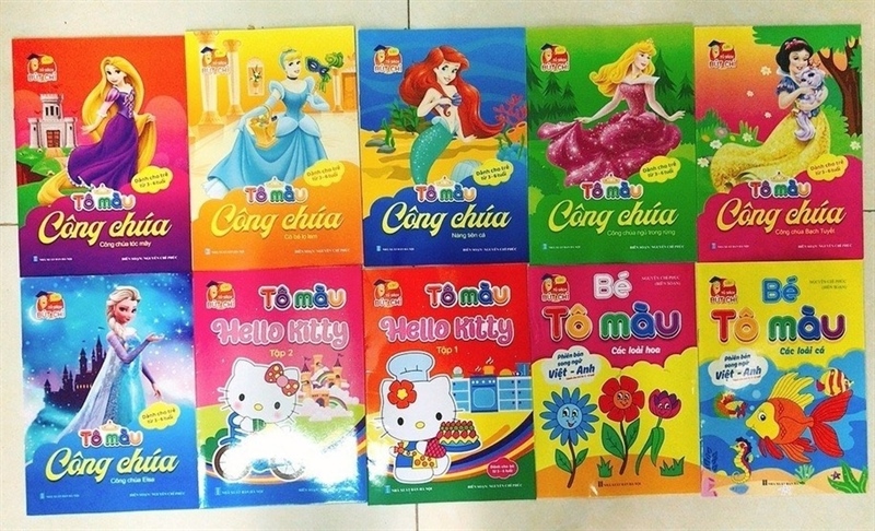 Tô Màu Công Chúa 3-6T