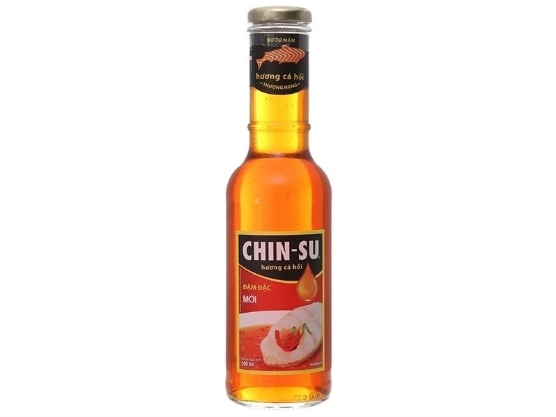 NƯỚC MẮM CHINSU CÁ HỒI 500ML SALMON FLAVORED FISH SAUCE CHINSU 500ML