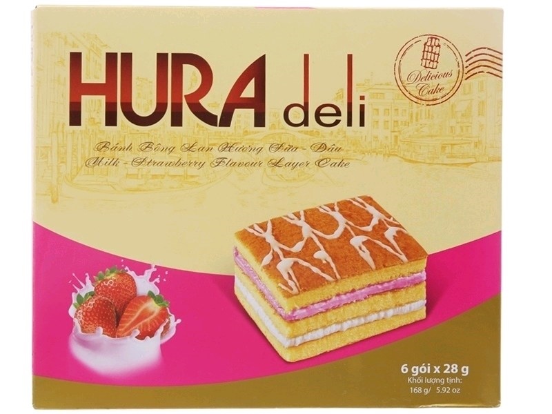 Bánh Hura Deli Hương sữa dâu Bibica