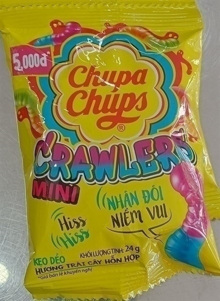KẸO DẺO CHUPA CHUPS SOUR BELT 1M HƯƠNG TRÁI CÂY 8G CHUP 1M