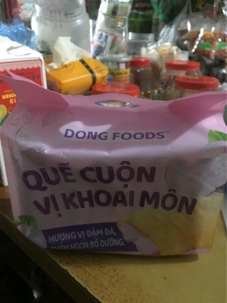 Bánh quế cuộn vị khoai môn