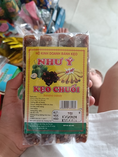 KẸO CHUỐI NHƯ Ý GÓI 240G
