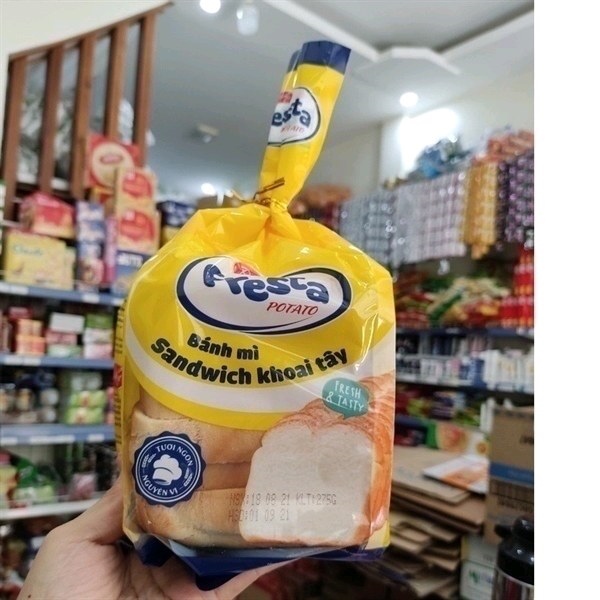 Nt bk bánh mì gối sandwich khoai tấy Richy fresta 275G
