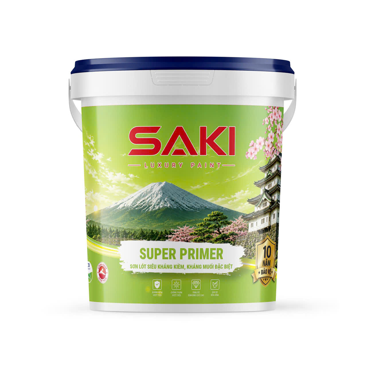 Sơn Lót Siêu Kháng Kiềm, Kháng Muối Đặc Biệt SAKI Super Primer