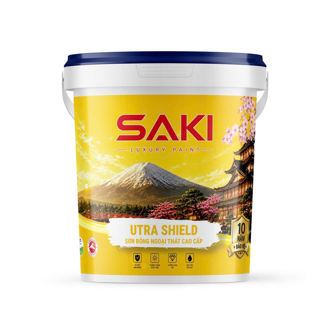 Sơn Bóng Ngoại Thất Cao Cấp SAKI Utra Shield