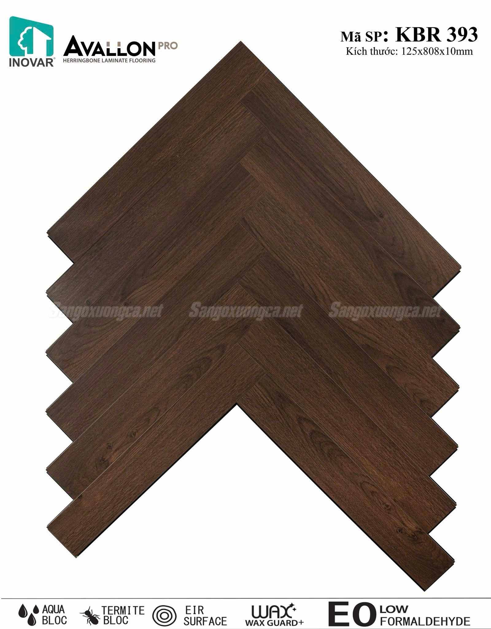 Sàn gỗ Xương cá Avallon KBR393 nằm trong BST sàn gỗ Inovar