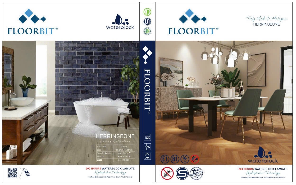 Sàn gỗ Xương cá Floorbit - Nhập khẩu Malaysia