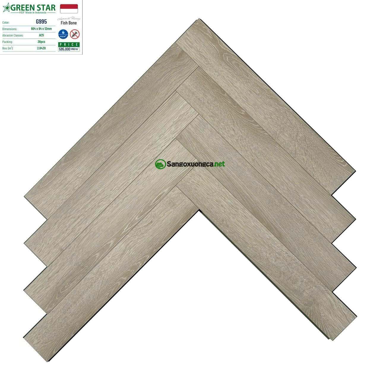 Sàn gỗ Xương cá Greenstar G995