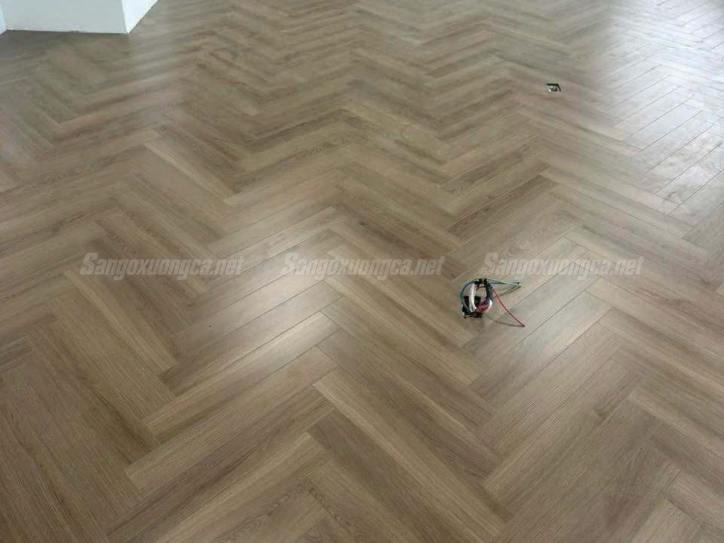 Sàn gỗ Xương cá Cốt xanh Kampong XC66