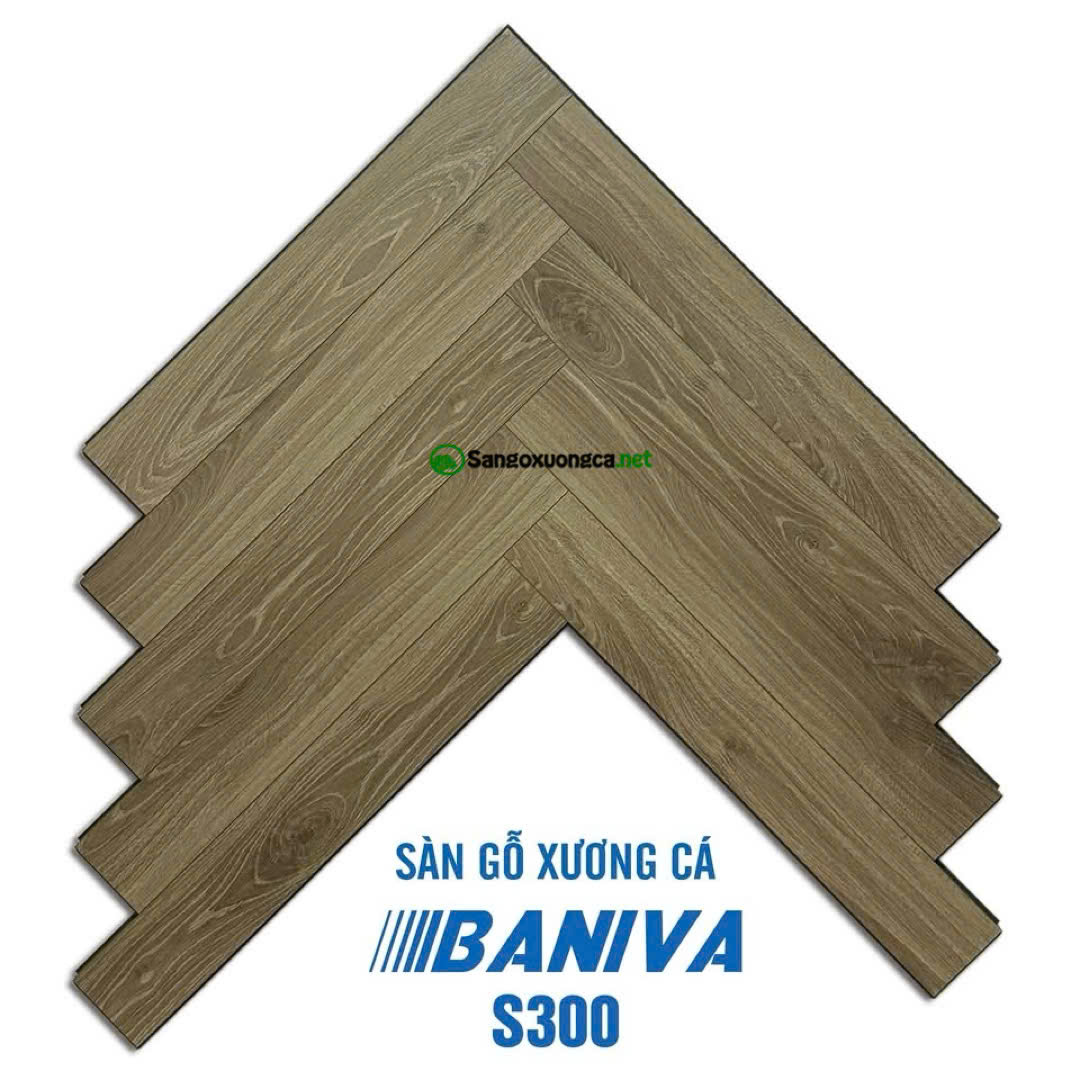 Sàn gỗ Xương cá Baniva S300